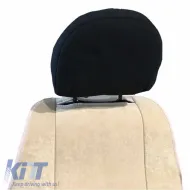 Seat Front Cushions Alcantara Super Fresh Beige 2 Pieces-image-6295399