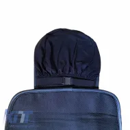 Seat Front Cushions PU Elegance Black With Blue Seam 2 Pieces-image-6303906