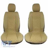 image-45-Seat Front Cushions PU Royal Beige 2 Pieces