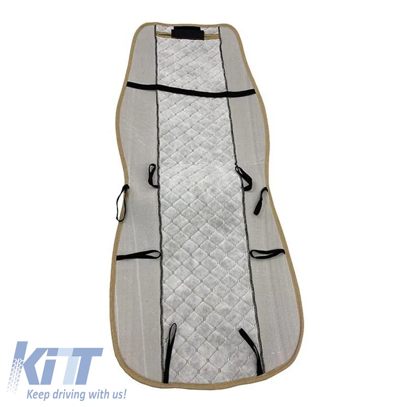 Seat Front Cushions PU Royal Beige 2 Pieces