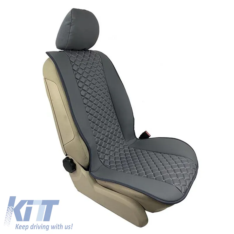 Seat Front Cushions PU Royal Gray 2 Pieces