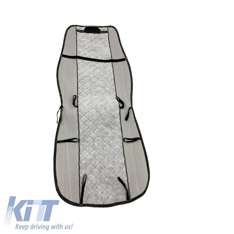 Seat Front Cushions PU Royal Gray 2 Pieces