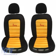 Seat Front Cushions Racing Black/Yellow 5 Pcs-image-6296079