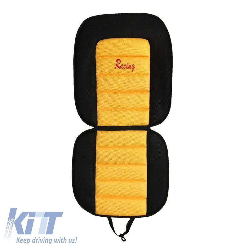 Seat Front Cushions Racing Black/Yellow 5 Pcs