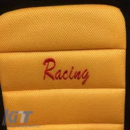 Seat Front Cushions Racing Black/Yellow 5 Pcs-image-6296086