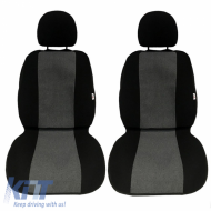 Seat Front Cushions Towel Super Fresh Black-Gray 2 Pieces