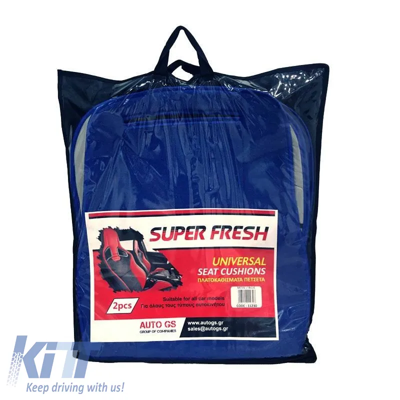 Seat Front Cushions Towel Super Fresh Blue 2 Pieces