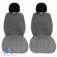Seat Front Cushions Towel Super Fresh Grey 2 Pieces