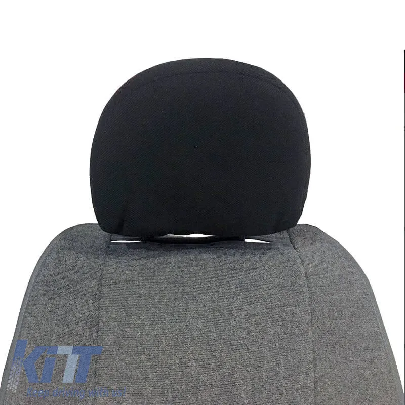 Seat Front Cushions Towel Super Fresh Grey 2 Pieces