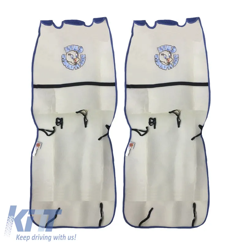 Seat Front Cushions Towel Tweety Blue 2 Pieces