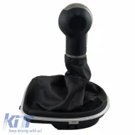 Sebességváltó gomb szoknyával fekete/ezüst Seat Leon 2/Toledo 3 típushoz 6 sebességes GK0342-image-6298407