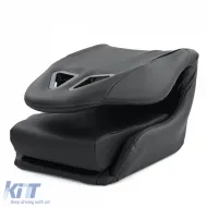 Sedile sportivo a guscio pieghevole in ecopelle nera Tenzo-R-image-6199601