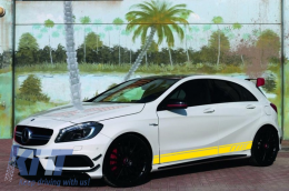 Seitenaufkleber Aufkleber für Mercedes CLA W117 C117 X117 13-16 W176 45 Look-image-6033905