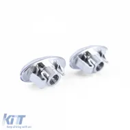 Seitenblinker aus klarem Glas mit Chrom, geeignet für Peugeot 107 206 SW CC 307 407 607 und Toyota Aygo-image-6209507