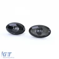 Seitenblinker aus klarem Glas mit schwarzem Rauch, geeignet für Peugeot 107 206 SW CC 307 407 607-image-6209872
