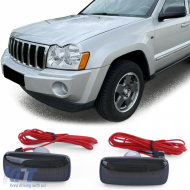 image-16-Seitenblinker mit LED-Leuchtleisten, schwarz, geeignet für Jeep Liberty 08-12 und Grand Cherokee 3 05-10