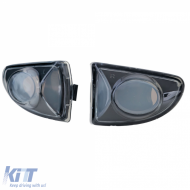 Seitenblinker Set klares Glas schwarz, geeignet für Smart ForTwo Cabrio Coupe 451 2007-2015-image-6208164