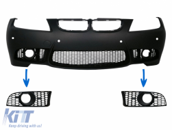 image-23-Seitengitter für BMW 3 E90 E91 Pre-LCI 04-08 E92 E93 Pre-LCI 06-09 M3 Look