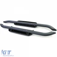 Seitenschweller aus schwarzem Aluminium, geeignet für Land Rover Defender L663 90 ab 19-image-6204530