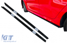 Seitenschweller Erweiterungen für Toyota Yaris MK4 XP210 2020+ Glänzend schwarz-image-6093061