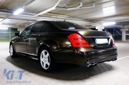 Seitenschweller für Mercedes S-Klasse W221 2005-2013 S65 Look Kurzfassung-image-6053595