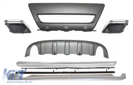 image-15-Seitenschweller Unterfahrschutz Off Road Nebellichter Abdeckungen für Volvo XC60 08-13 R Look
