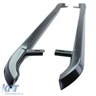 Seitenstufen aus schwarzem Edelstahl, geeignet für VW T5 T6 T6.1 mit kurzem Radstand-image-6198418