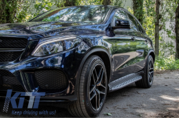 Seitenstufen Seitenbretter Seitenschritte für Mercedes GLE Coupé C292 2015-2019-image-5996740