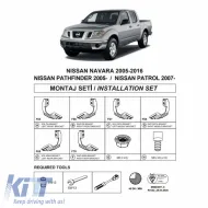 image-51-Seitenstufenhalterungen (Dma) geeignet für Nissan Navara 2005-2015 Pk D40