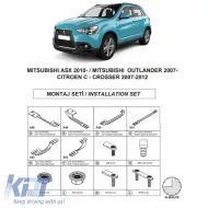 image-67-Seitenstufenhalterungen (Dma) geeignet für Mitsubishi Asx 2010-2023 SUV X / Citroen C-Crosser SUV 2007-2012