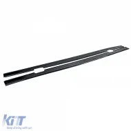 Seitenverkleidungserweiterung in Schwarz Hochglanz geeignet für BMW 3er E92 E93 Coupe Cabriolet-image-6210337