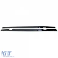 Seitenverkleidungserweiterung in Schwarz Hochglanz geeignet für BMW 3er E92 E93 Coupe Cabriolet-image-6210339