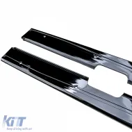 Seitenverkleidungserweiterung in Schwarz Hochglanz geeignet für BMW 3er E92 E93 Coupe Cabriolet-image-6210340