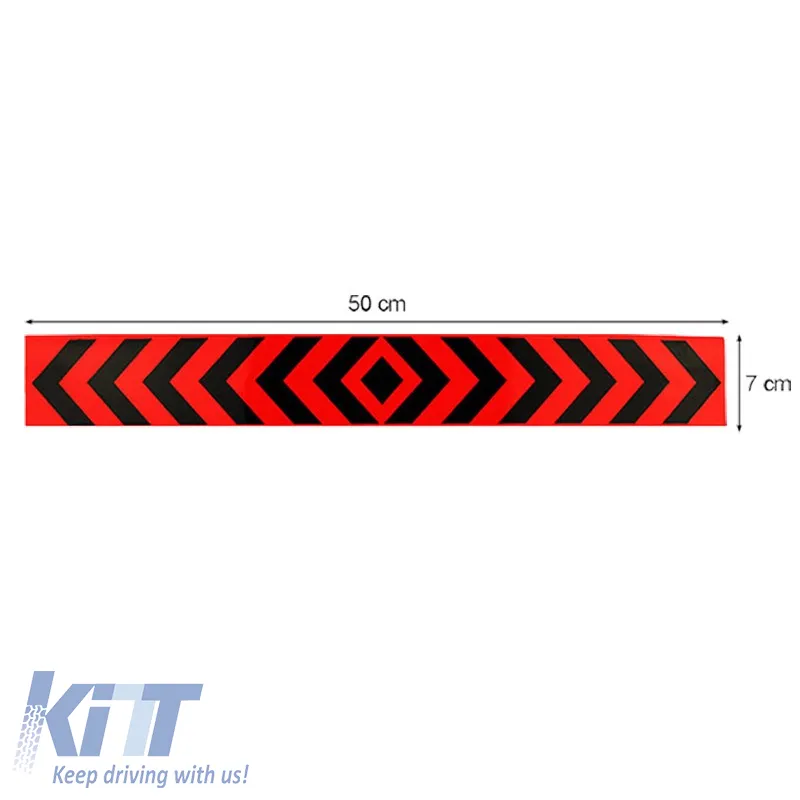 Self Adhesive Reflective Tape Fluorescent Arrow Orange 3M Π.3M.344 / Α 50 x 7cm 1 Piece