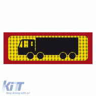 Self-adhesive Truck Sign suitable for Four-axle 47 x 20cm PA404 1 Piece