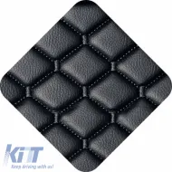 Semi Front Seat Covers PU Royal Black 4 Pieces-image-6292569