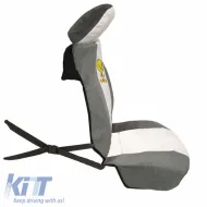 Semi Front Seat Covers Yosemite Sam Gray-White 4 Pieces 2749-36-image-6292508