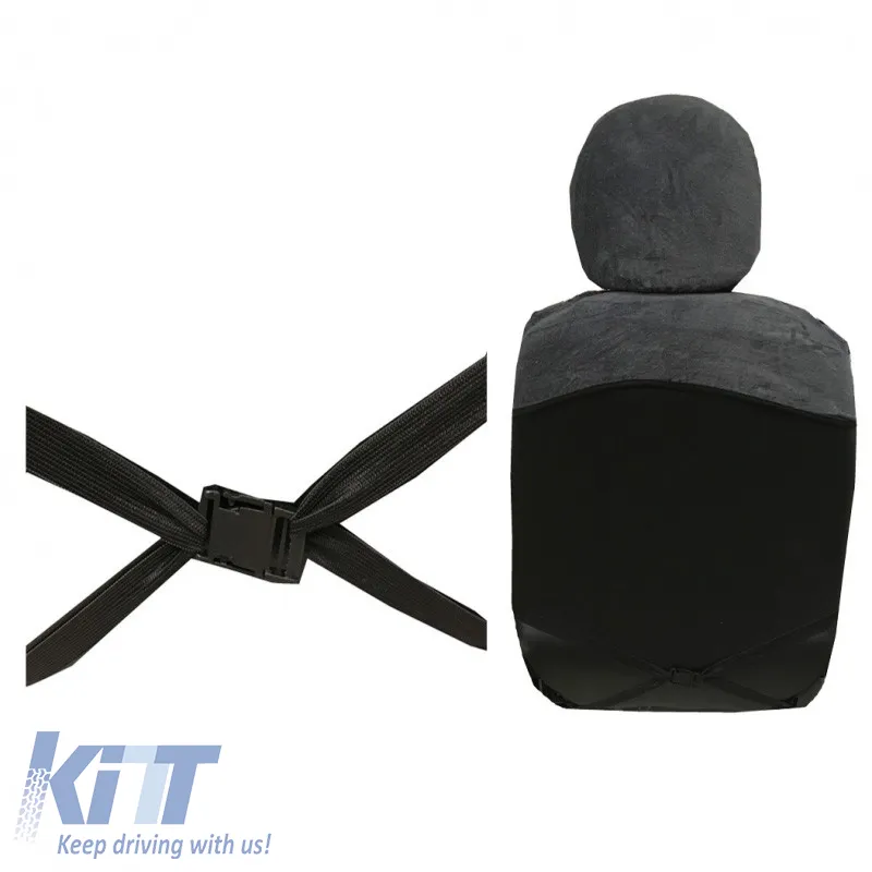 Semi Front Seat Covers Yosemite Sam Gray-White 4 Pieces 2749-36