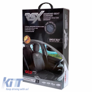 Semi Seat Cover suitable for Otom RSX Diamond Embroidered PVC Black With White Stitch RSXD-102 1 Piece