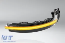 Señales de giro dinámicas LED cromadas Osram adecuadas para espejos Audi A3 2013-2018-image-6152249
