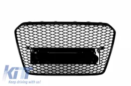 image-44-Senza Emblema Griglia per Audi A5 8T 2012-2015 RS Look Nero lucido
