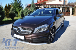 Séparateurs pare-chocs Aero pour Mercedes W176 A 12-08/15 A45 Look-image-6032305