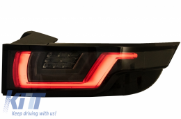 Динамичен Sequential Turning Light Full LED Задни светлини , подходящи за Range ROVER Evoque L538 (2011-2014) Light Bar Хром Черен-image-6045785