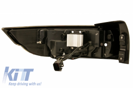 Динамичен Sequential Turning Light Full LED Задни светлини , подходящи за Range ROVER Evoque L538 (2011-2014) Light Bar Хром Черен-image-6045787