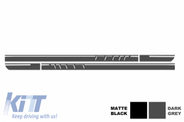 Set Aufkleber Obere Motorhaube Dach Heckklappe für Mercedes CLA W117 C117 X117 W176 45 Look-image-6036350