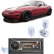 image-59-Set aus 3 verchromten Drehknöpfen zur Heizungs- und Belüftungsregelung, geeignet für Mazda MX5 NA 89-98