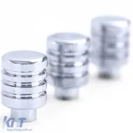 Set aus 3 verchromten Drehknöpfen zur Heizungs- und Belüftungsregelung, geeignet für Mazda MX5 NA 89-98-image-6195552