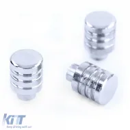 Set aus 3 verchromten Drehknöpfen zur Heizungs- und Belüftungsregelung, geeignet für Mazda MX5 NA 89-98-image-6195554