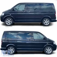 Set aus 4 verchromten Außentürgriffen zum Austausch, geeignet für VW Bus T5 03-09 Multivan-image-6193331