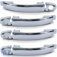 Set aus 4 verchromten Außentürgriffen zum Austausch, geeignet für VW Bus T5 03-09 Multivan-image-6193333